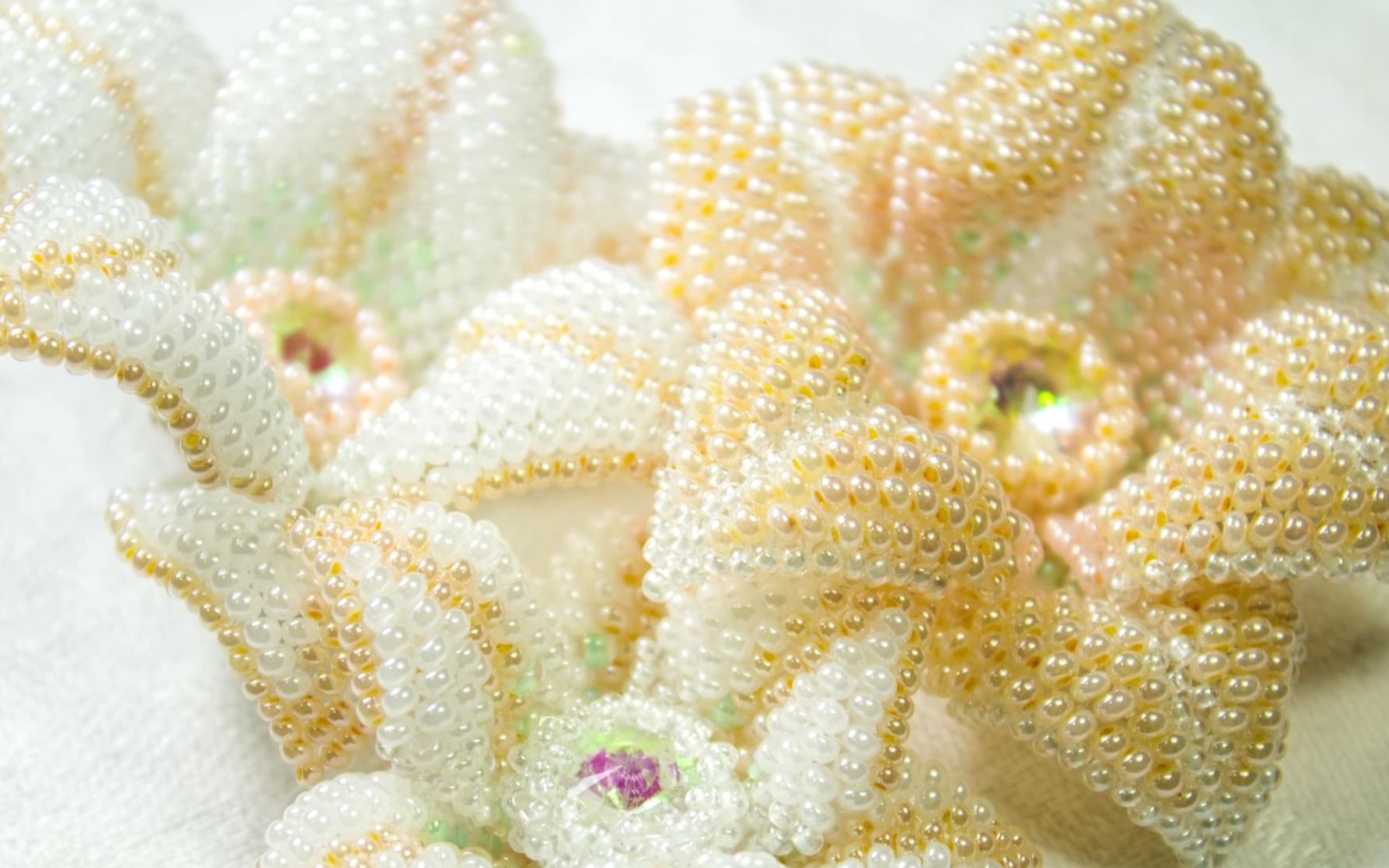 米珠珠花串珠教程_哔哩哔哩 (゜-゜)つロ 干杯~-bilibili