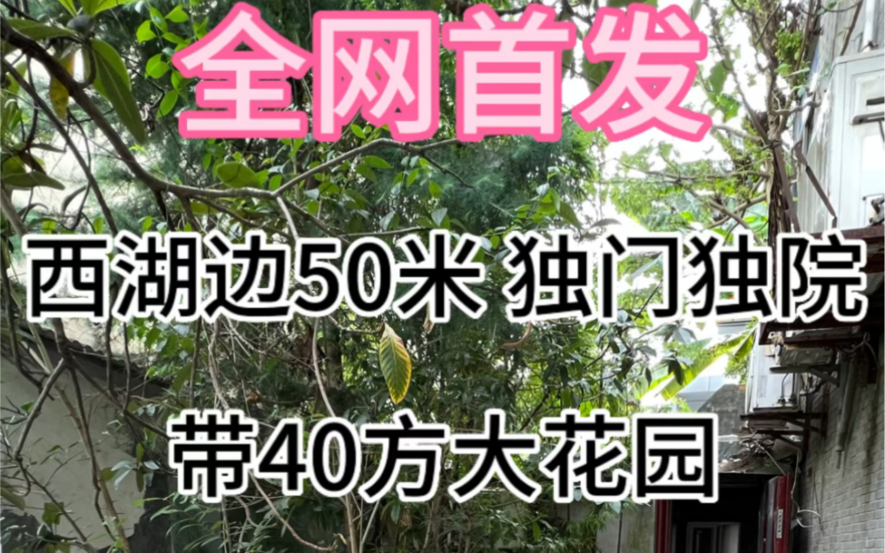 今日新出神房:带40方独立大花园一梯一户 永久产权可谈汽车 独门独户超高性价比距离西湖50米哔哩哔哩bilibili