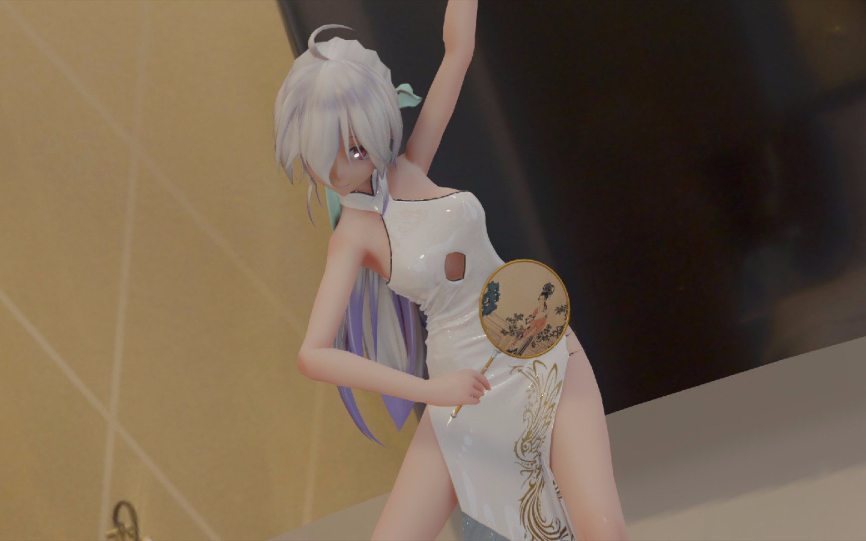 【布料解算/弱音】【芒种】【旗袍】一想到你我就 wu~(重制版)