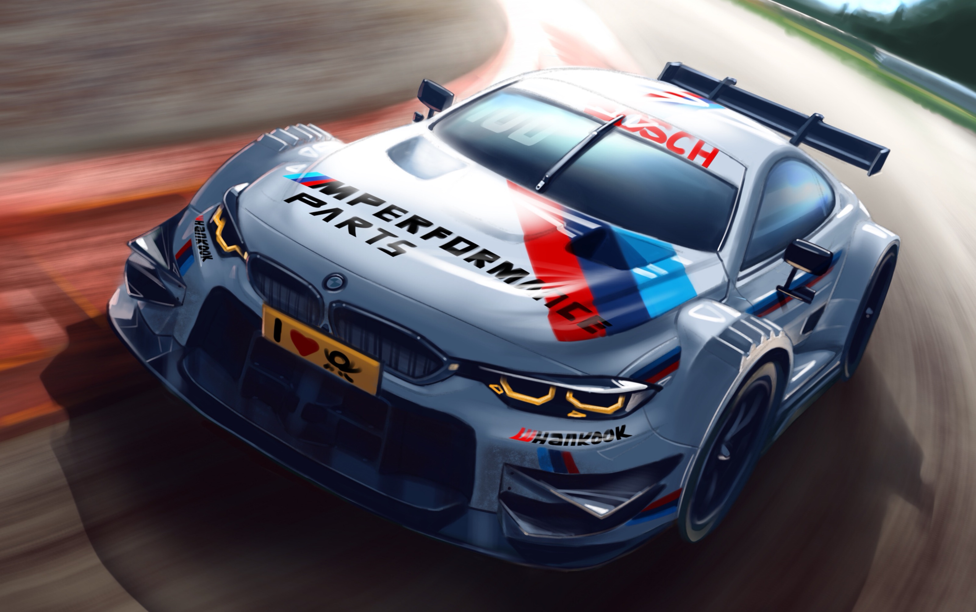 bmw m4dtm ipad procreate 板绘_哔哩哔哩 (゜-゜)つロ 干杯~-bili