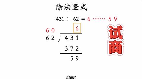 试商 除法竖式整个计算过程都是乘法 那 商 到底怎么来的 哔哩哔哩