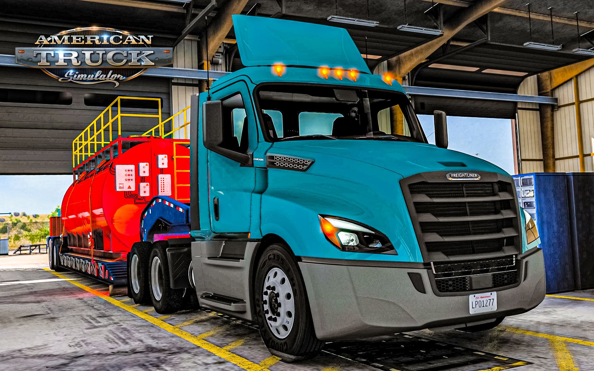 ats福莱纳cascadia2清晨的短途运输daycab驾驶室版americantruck