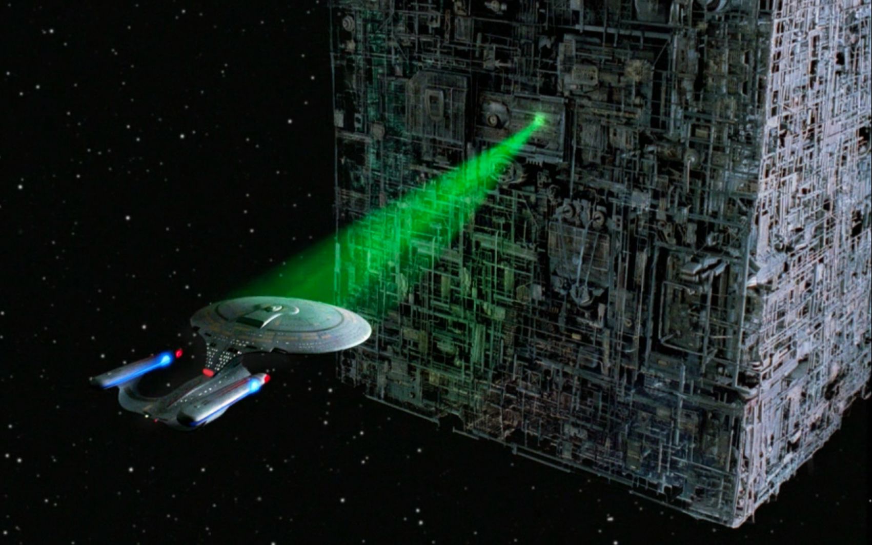 [图]星际迷航：博格立方体飞船Star Trek The Borg cube