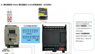 13.模拟量模块输出与台达变频器接线（电压控制）