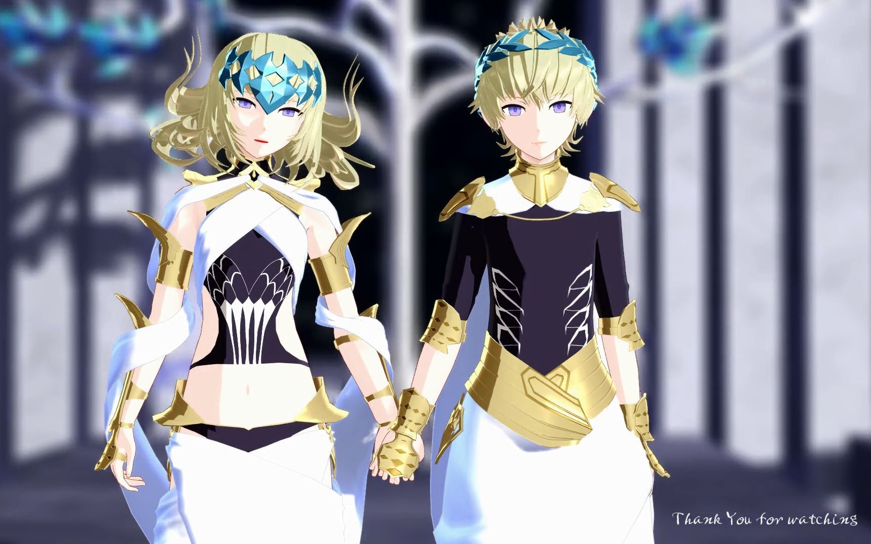 【fate/mmd】狄奥斯库洛伊兄妹的拼凑的断音【模组配布】_哔哩哔哩