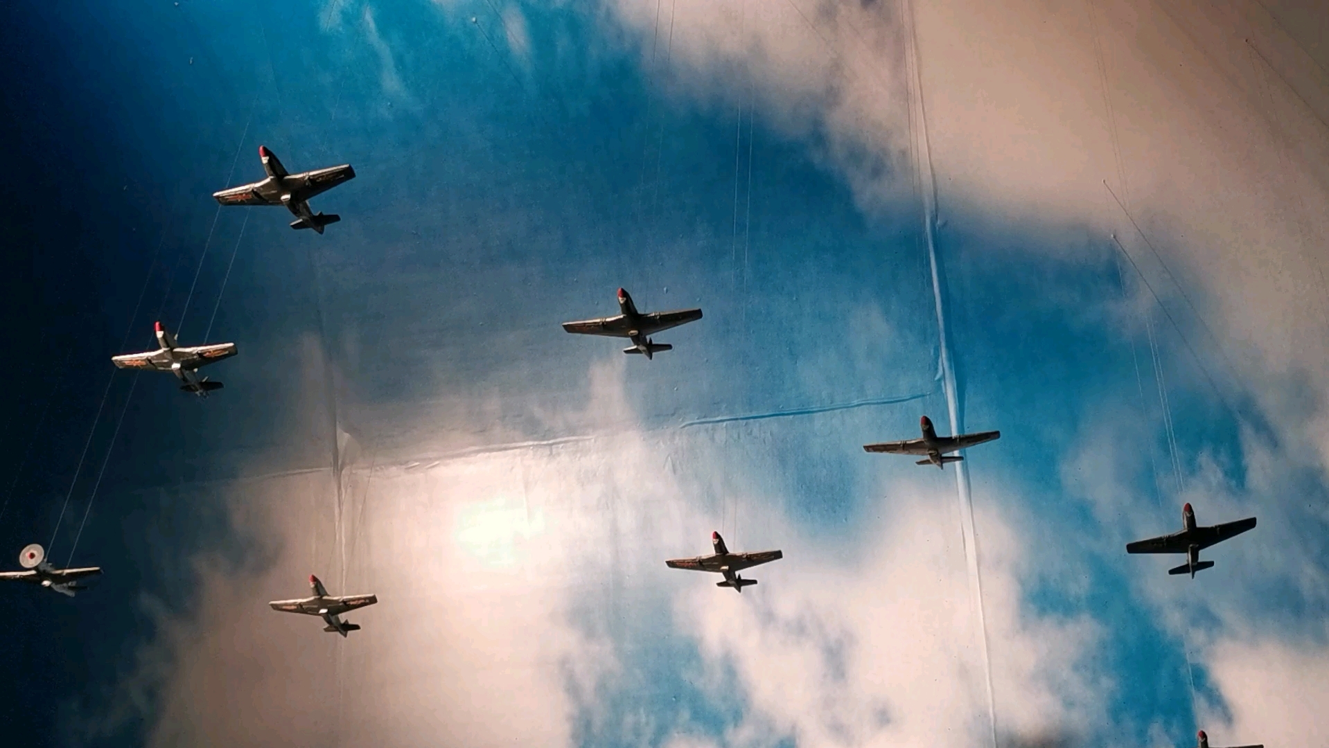 战争电影飞机轰炸场景模拟