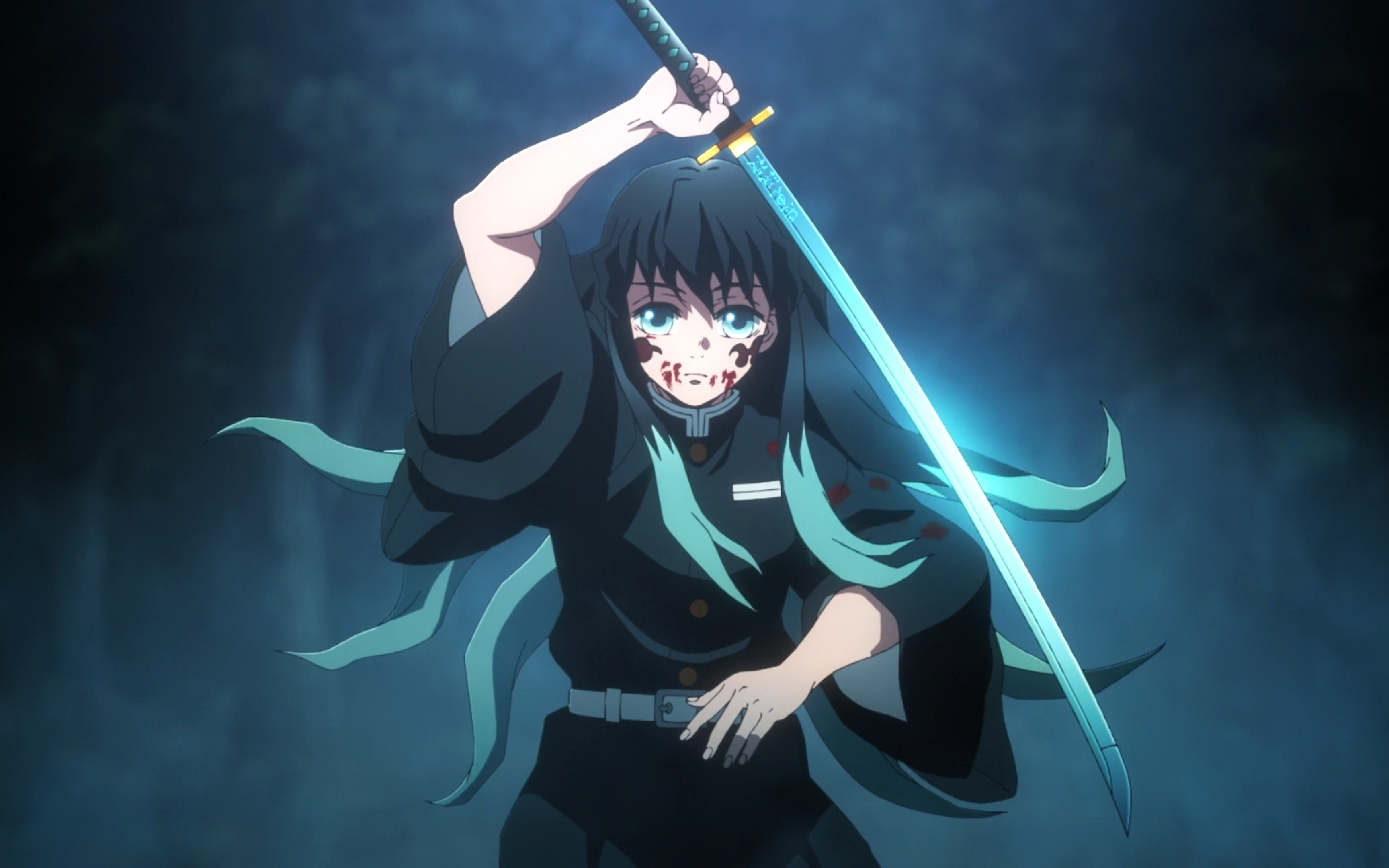 霞柱觉醒斑纹,对决上弦之伍玉壶