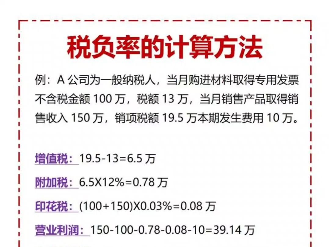 税负率怎么算?如何控制好税负率?其实很简单,用这套表格就能搞定!哔哩哔哩bilibili