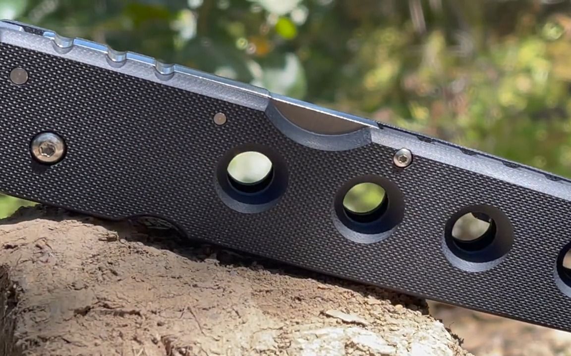 cold steel美国冷钢hold out 6" blade plain edge blk 大号折刀