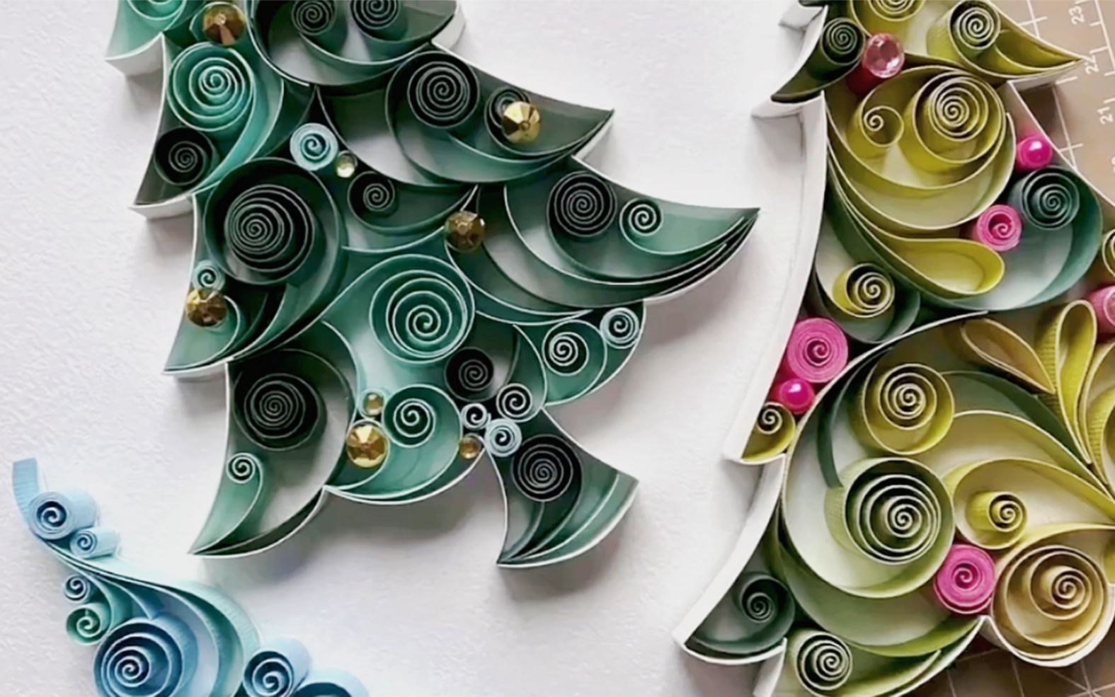 活动  有点颜值的衍纸|衍纸圣诞树制作