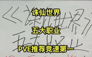 Download Video: 诛仙世界，五大职业，PVE推荐竞速第一，