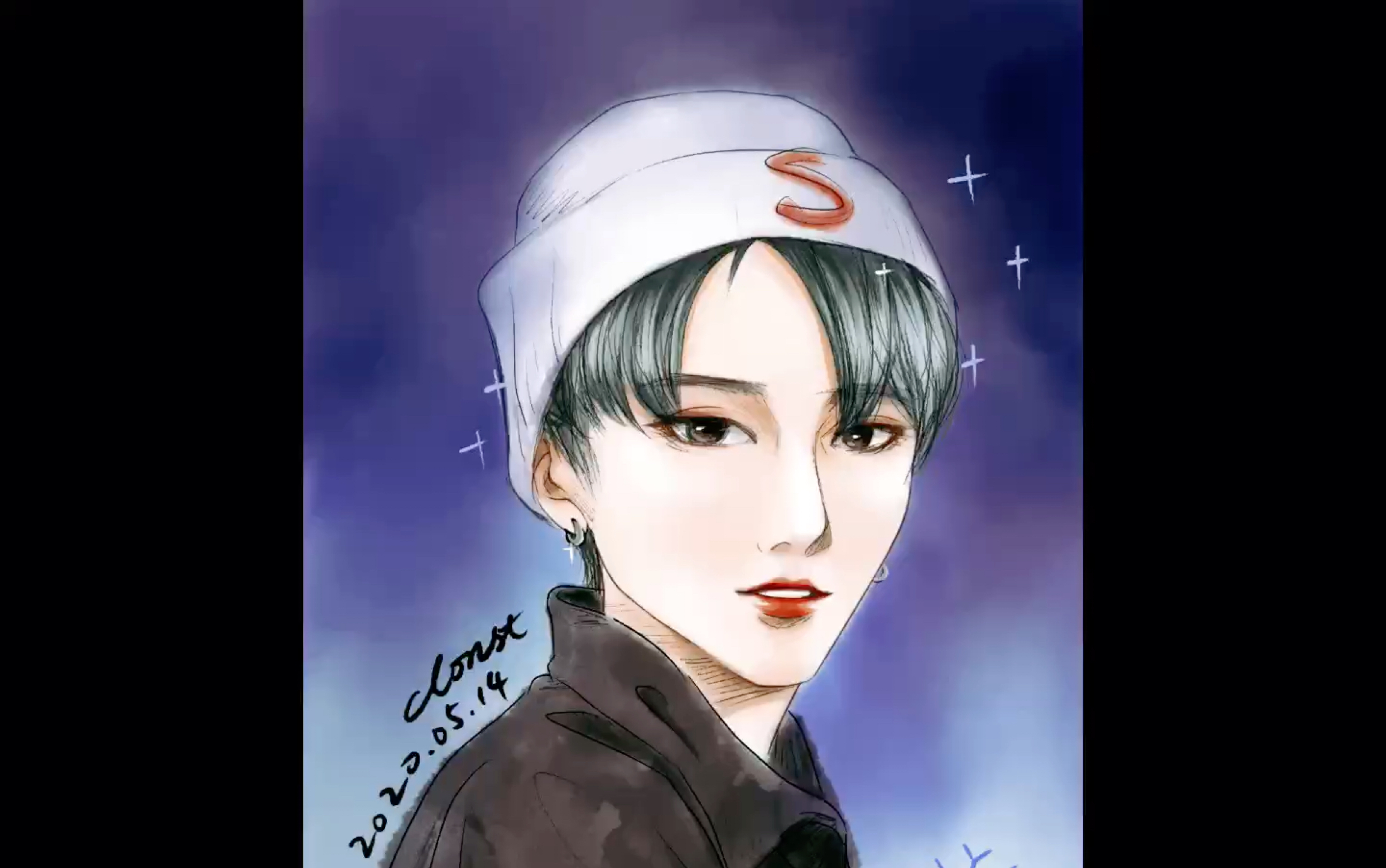 procreate30分钟青春有你2刘雨昕头像速涂今晚也太美了哈哈哈哈边听歌