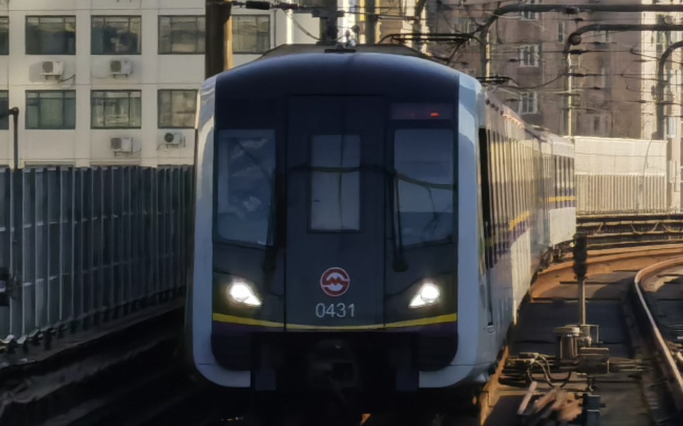 上海地铁4号线0431黑包公进中山公园站内圈运行