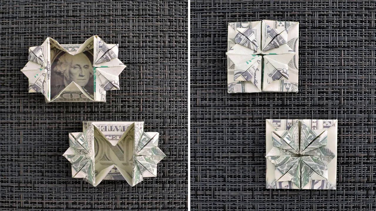 【nprokuda origami】折叠盒子纸币折纸教程great money gift box