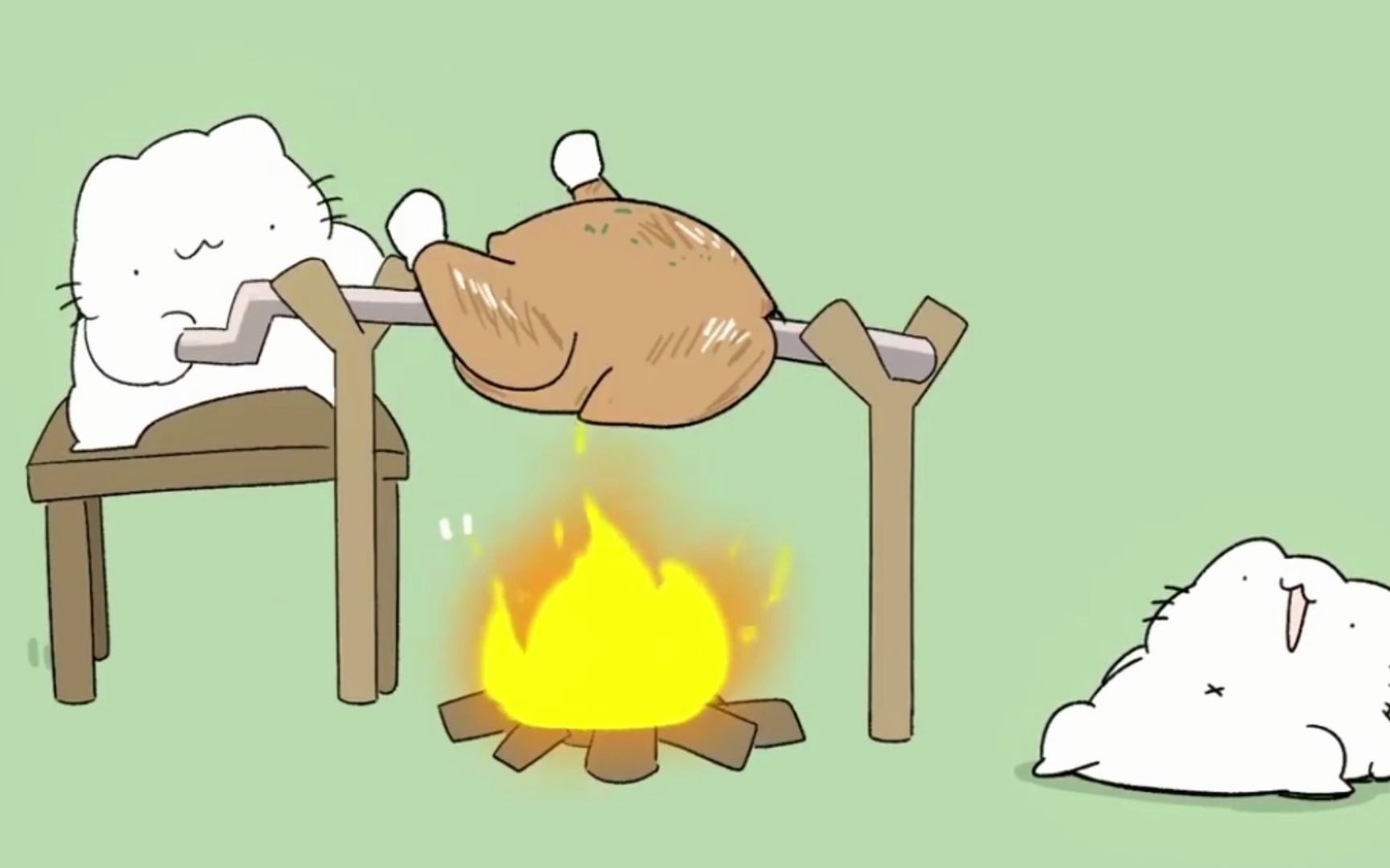 蜜汁烤鸡动画图片