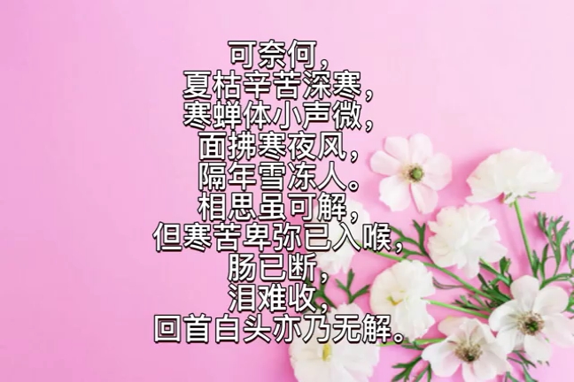 [图]相思怎解，让人断肠