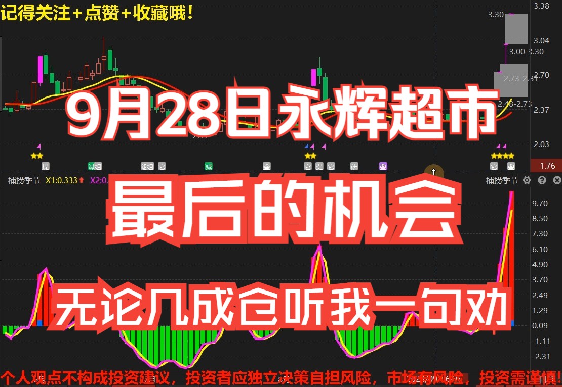 9月28日永辉超市:最后的机会,无论几成仓听我一句劝哔哩哔哩bilibili