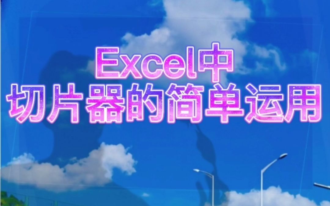 Excel中切片器的简单运用哔哩哔哩bilibili