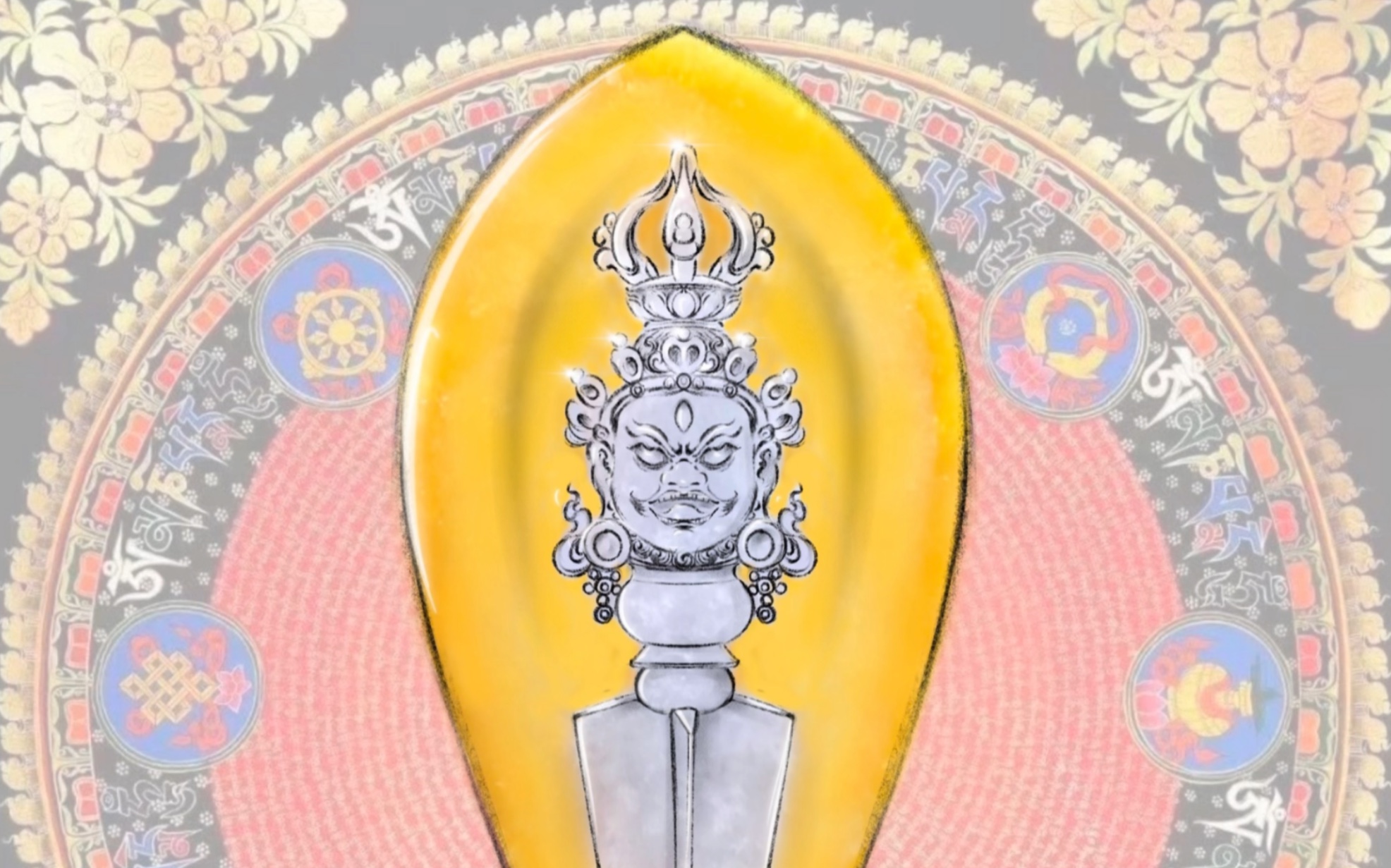 《金刚降魔杵》象征智慧和真如佛性#玉雕设计 #俏色巧雕 #翡翠雕刻