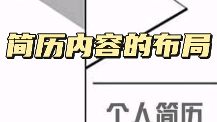 简历内容的整体布局哔哩哔哩bilibili