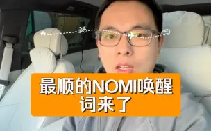 Descargar video: 最顺的NOMI唤醒词来了