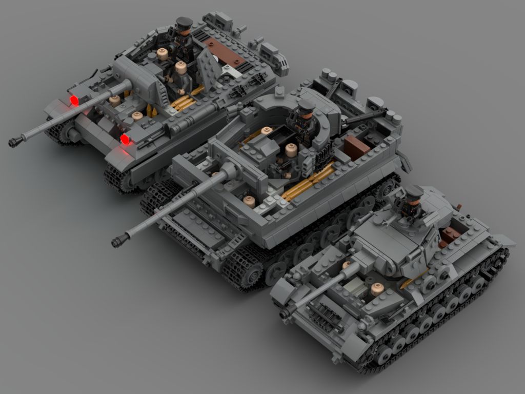 积木内构moc坦克计划之 虎式h!
