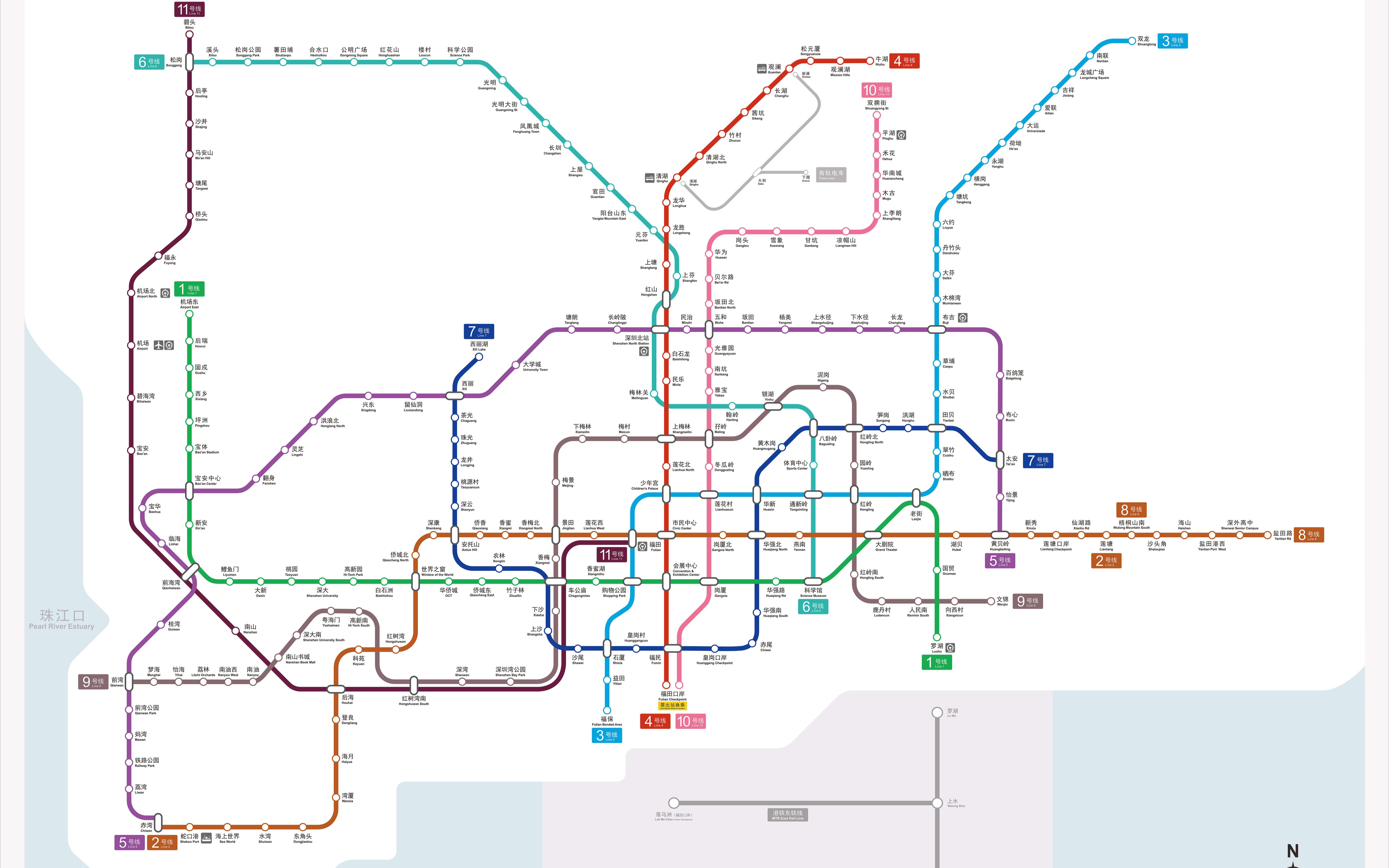 【我的世界】深圳地铁2021年线路图_我的世界