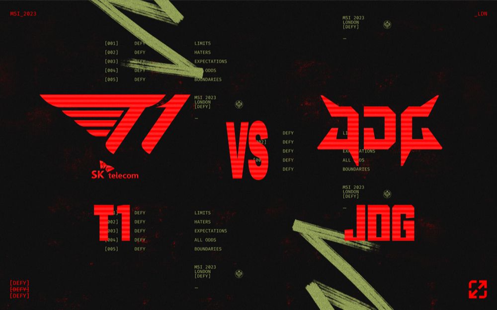 [图]【2023MSI】胜败分组赛 5月18日 T1 vs JDG