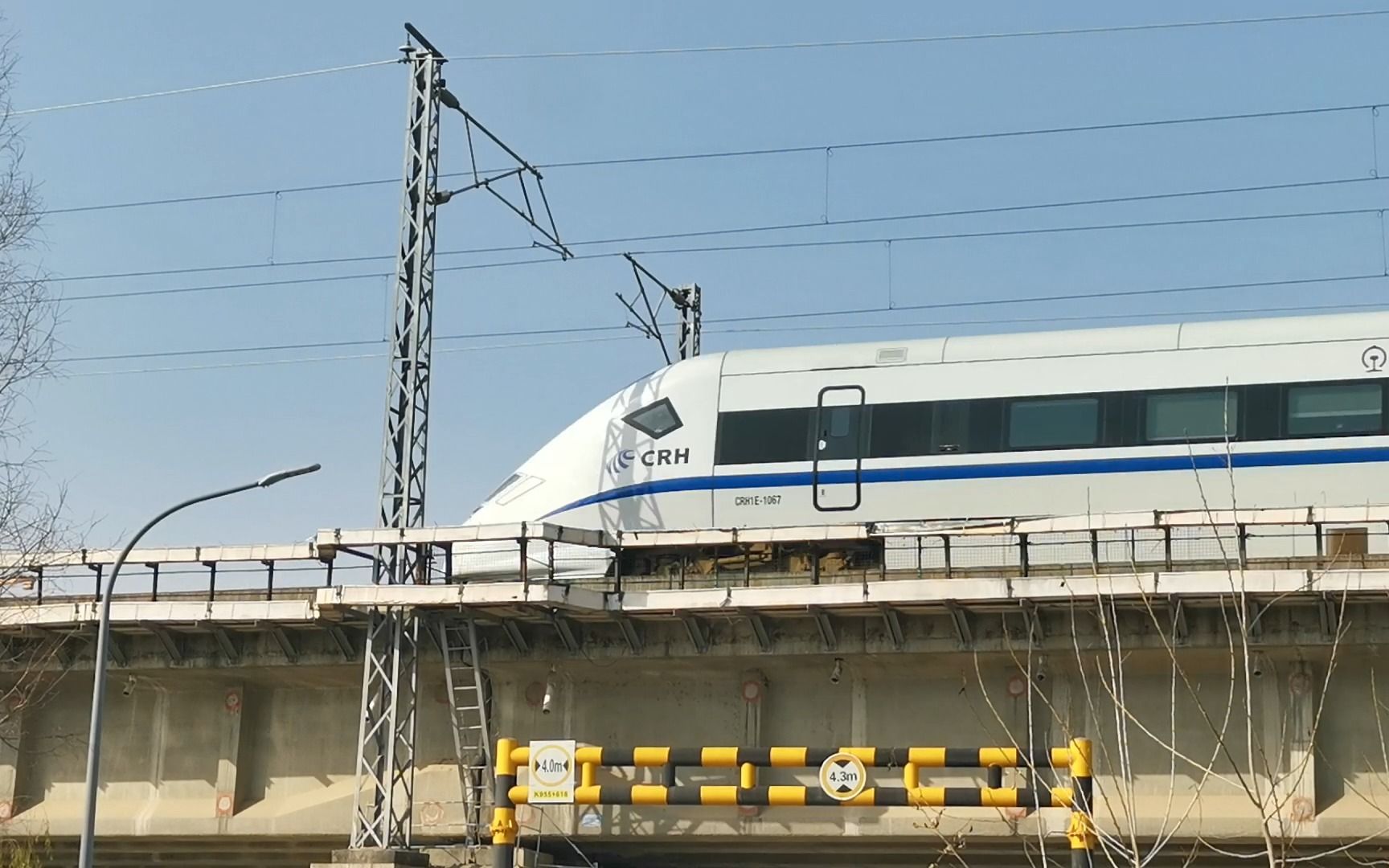 d2262 crh1e-1067 过汉宜铁路过潜江站西侧