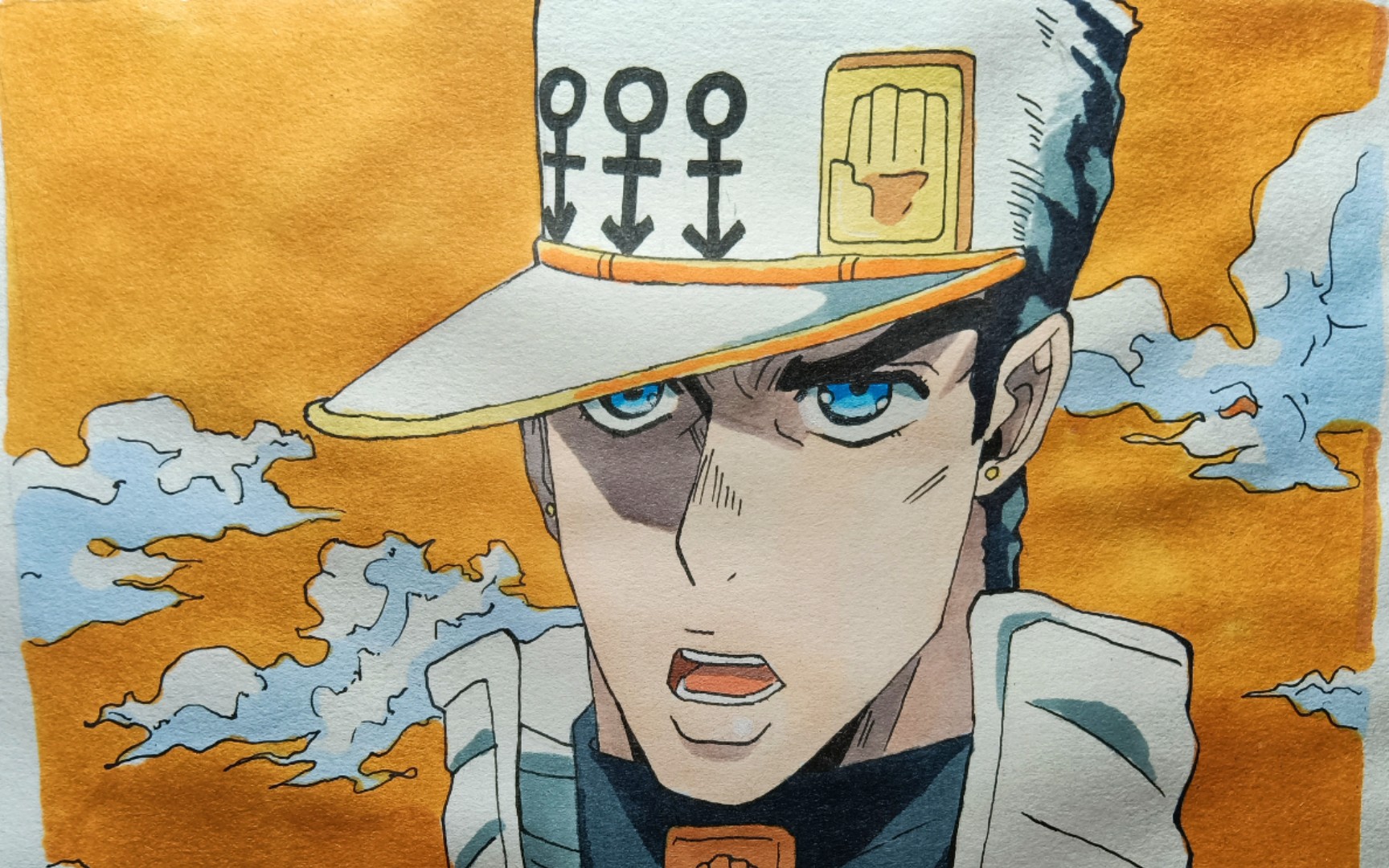 无敌了一辈子的冒险家[jojo/不灭钻石/空条承太郎]绘画