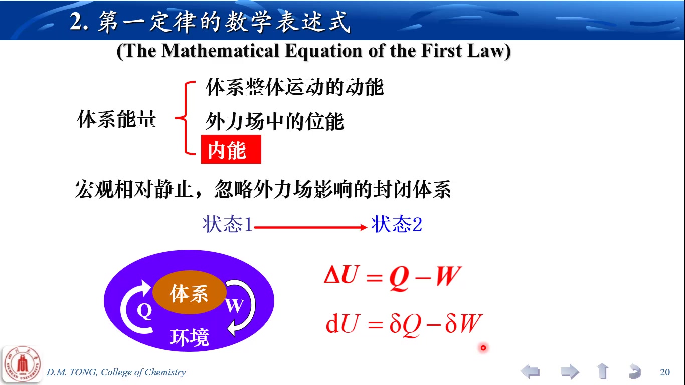 第1章 热力学第一定律的导出哔哩哔哩bilibili