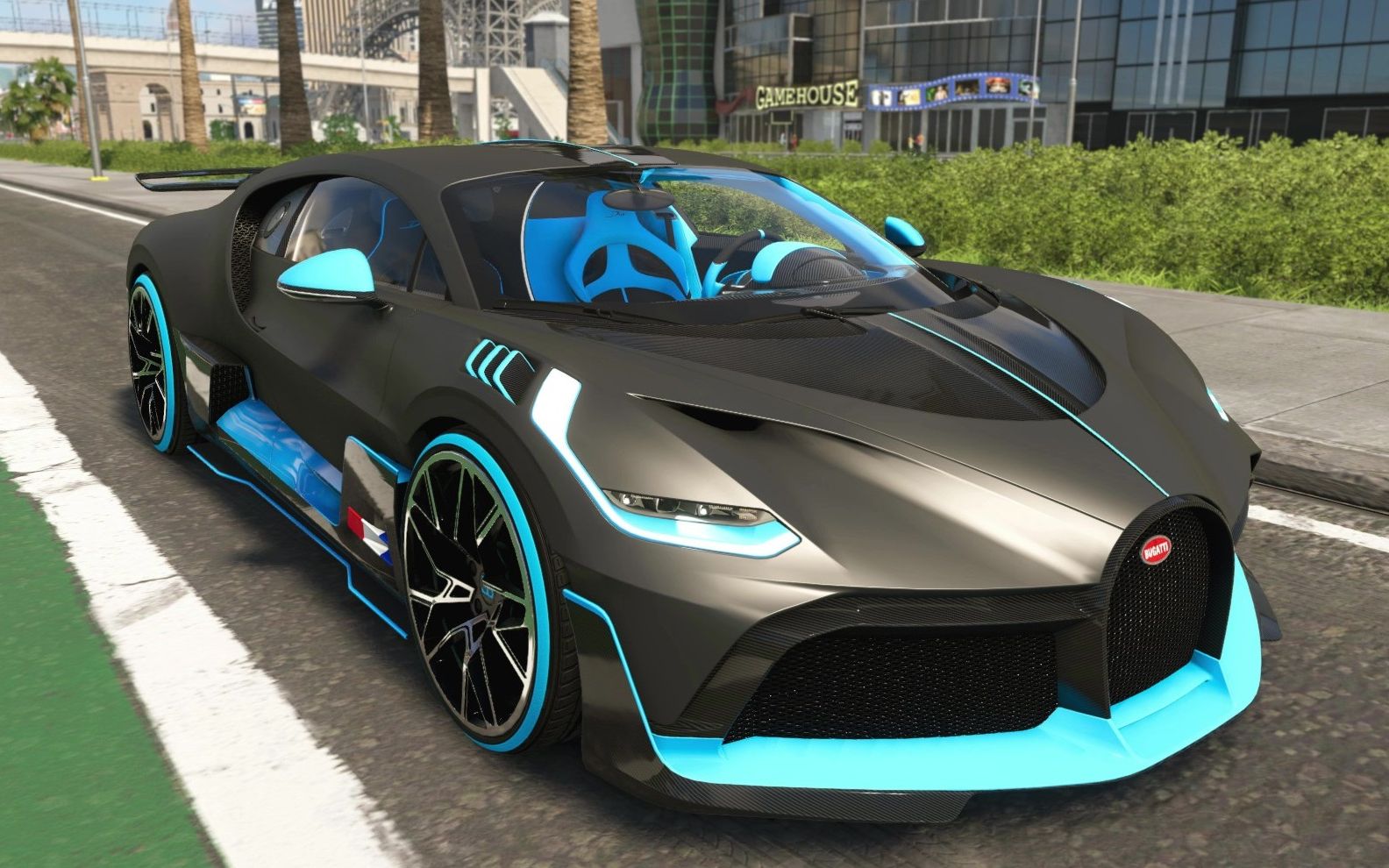 喜提新车布加迪divo极速逼近500kmhbugatti飙酷车神2thecrew2游街试驾