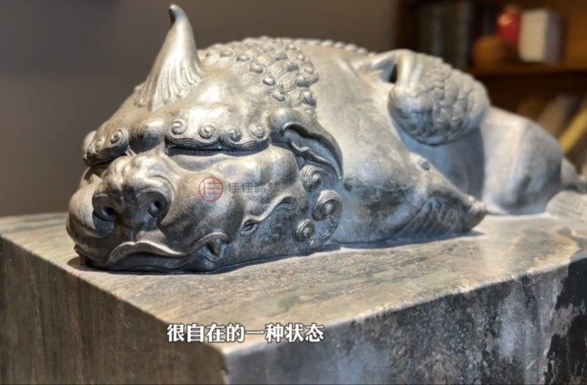 玉雕大师施宗颖老师亲工,重量级飞天霸王貔貅