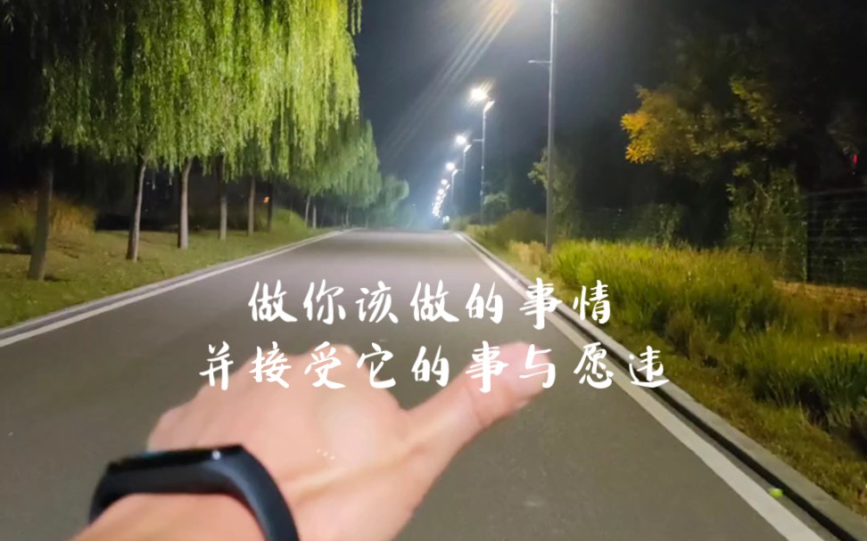 做你该做的事情,并接受它的事与愿违!日常夜跑,记忆拾荒者!风言疯语.
