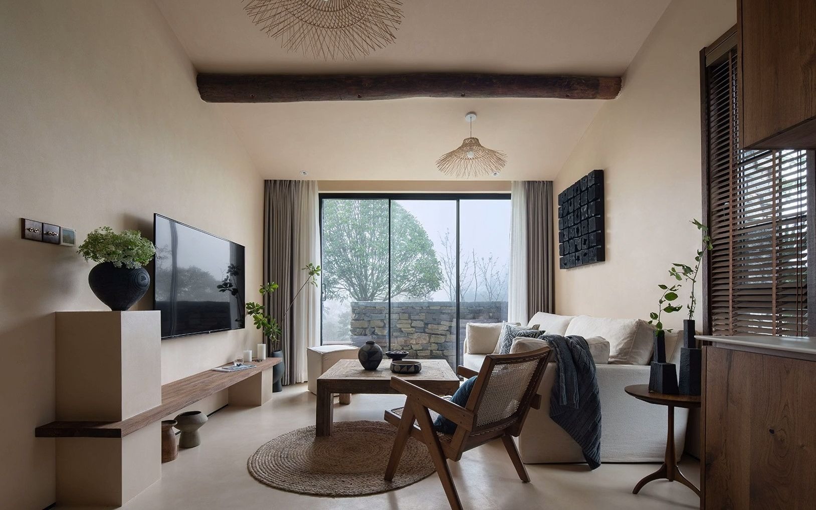 民宿软装设计大全 #民宿案例 刀田驿山居,湖北当阳 闲静山居,体会