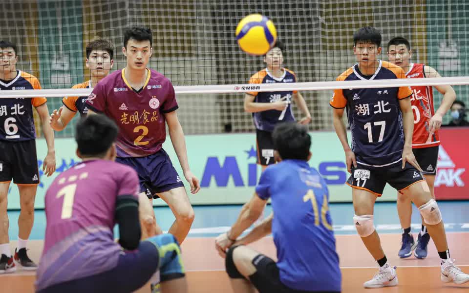男排超级联赛:湖北男排27比25赢下上海一局_哔哩哔哩_bilibili