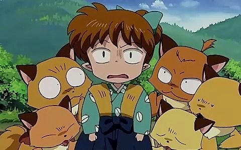 七宝简直太可爱了,拿起比自己还要高的铁碎牙,幻想能挥出风之伤