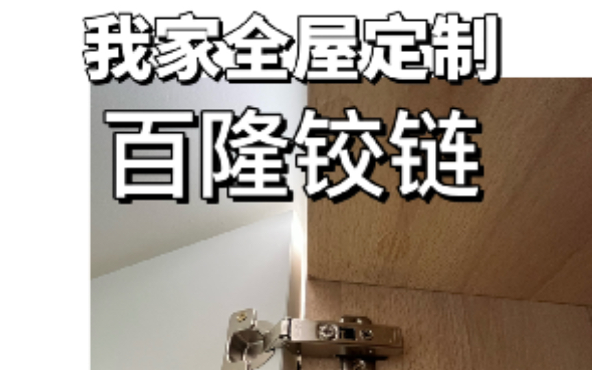 来看我家全屋定制的百隆铰链~哔哩哔哩bilibili