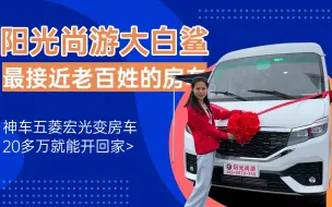 Download Video: 神车五菱宏光变房车，20多万就能开回家，阳光尚游大白鲨最接近老百姓的房车