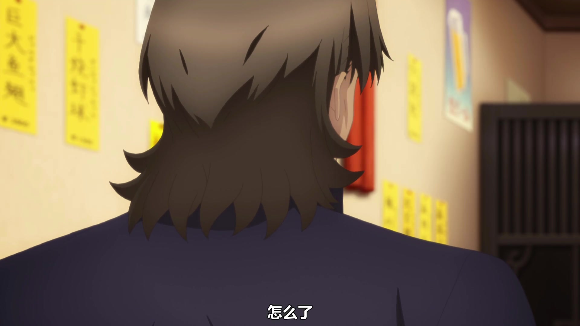 愉悦的麻婆吃麻婆豆腐