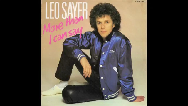 [图]80年代欧美流行歌曲More Than I Can Say(1980)-Leo Sayer