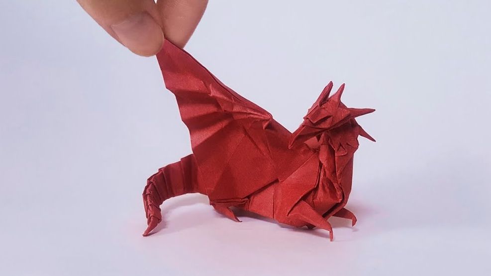 【siestaorigami】龙折纸教程origami dragon tutorial