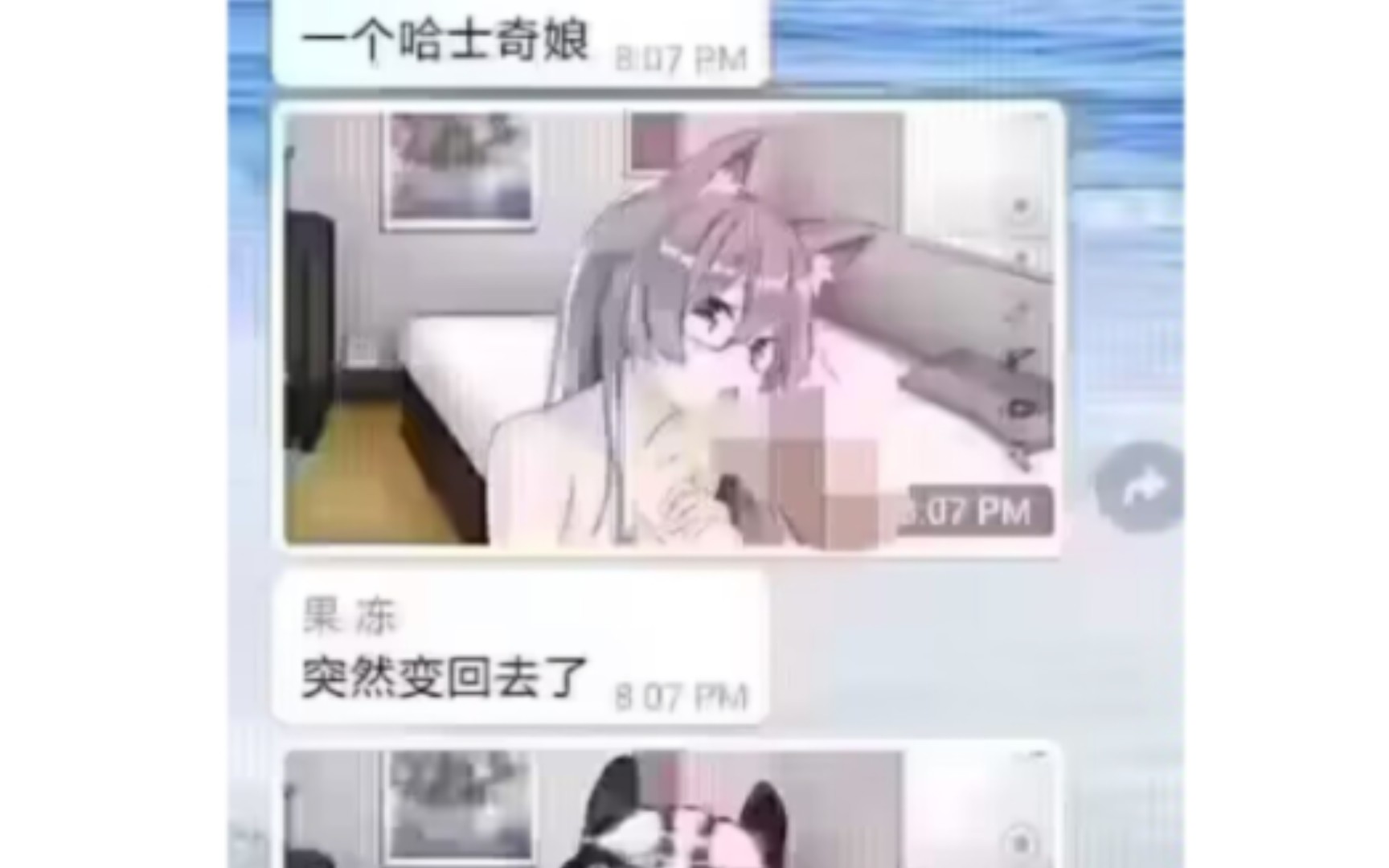 那些笑到肚子疼的沙雕图(ಡ𒡩奇怪的哈士奇娘!哔哩哔哩bilibili