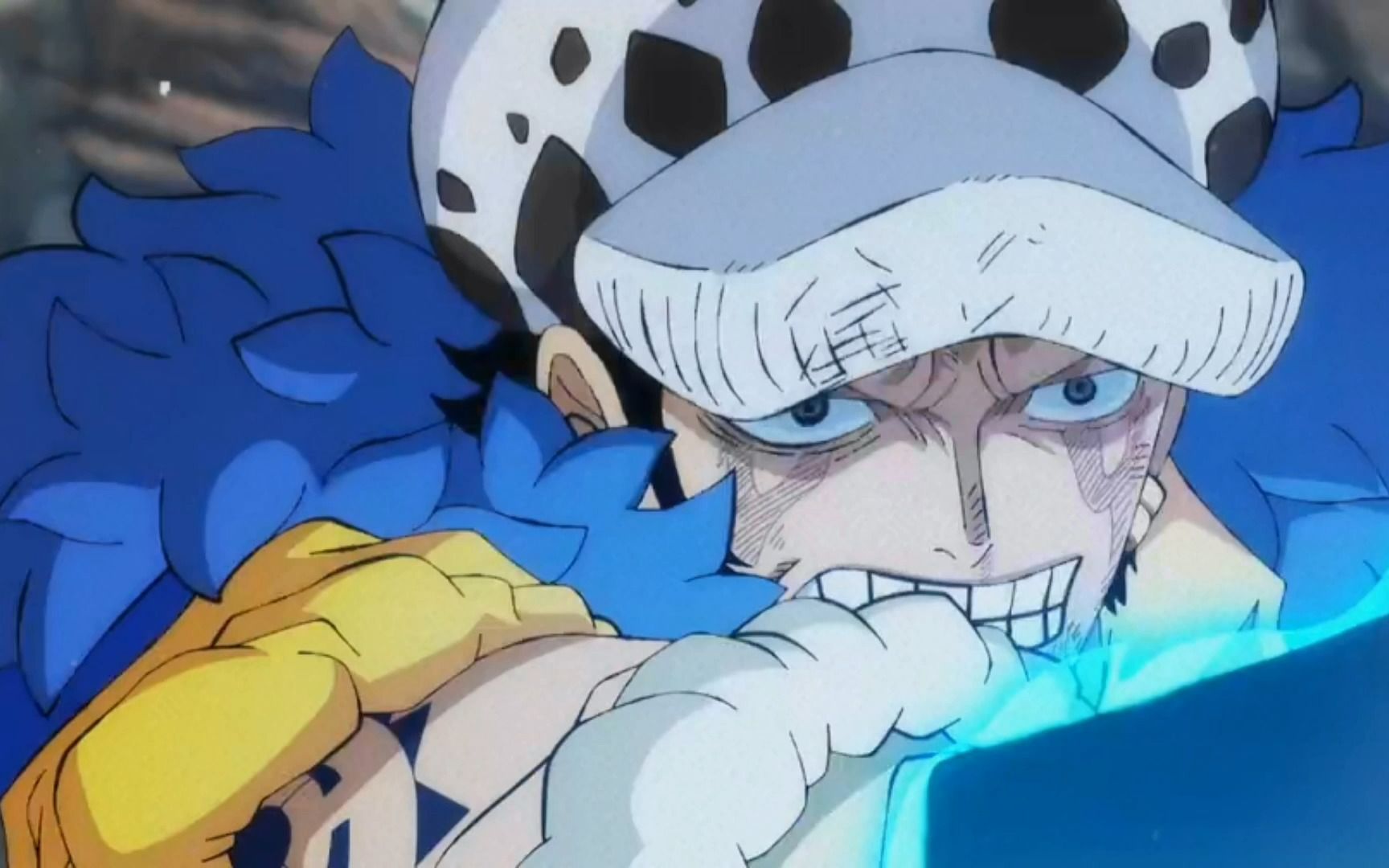 海贼王动画1065话罗与基德vs大妈激战!