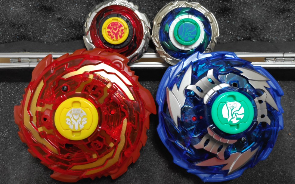 【飓风3】超控系列烈风圣翼vs赤炼狂刀,智能加速陀螺_哔哩哔哩_bili