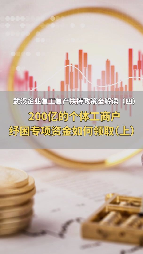 武汉企业复工复产扶持政策全解读(四)200亿的个体工商户纾困专项资金如何领取哔哩哔哩bilibili