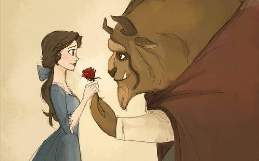 【英文原版安徒生&格林童话配字幕】Beauty and the Beast Story哔哩哔哩bilibili