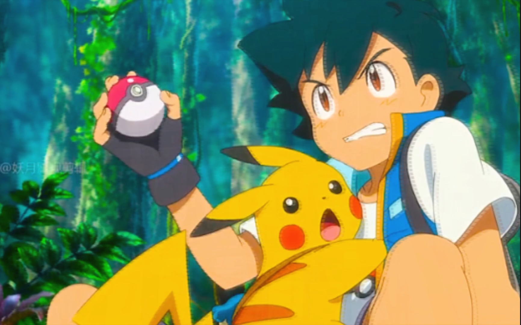 活动作品皮卡丘不想进精灵球只是为了多陪陪小智