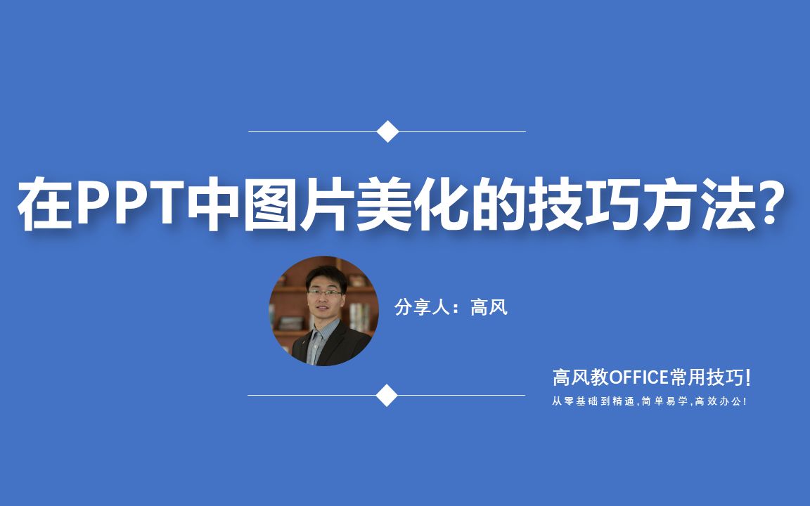 在PPT中图片美化的技巧方法?手把手案例演示操作,三分钟学会搞定!哔哩哔哩bilibili