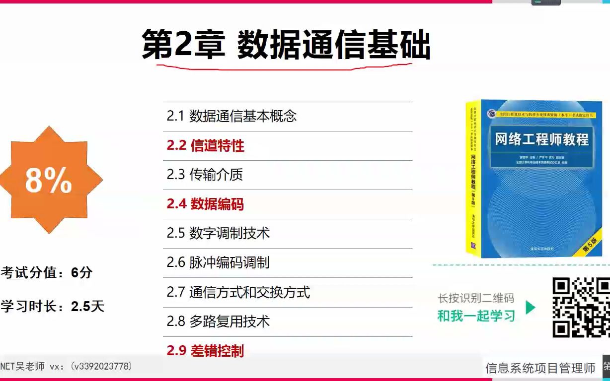 网络工程师 学习备考经验分享 (2) 第2章 数据通信基础 [ 适用于 软考 中级 网络工程师 ]哔哩哔哩bilibili